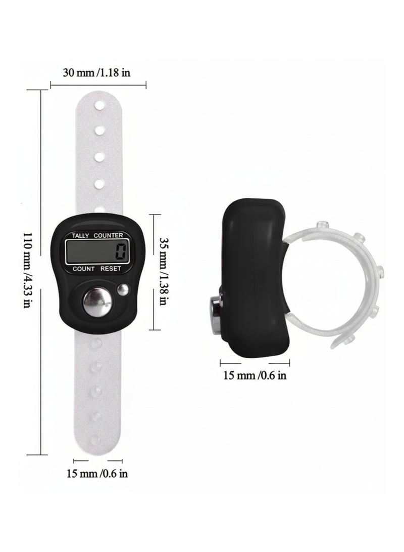 vexa pro 3pcs Digital Tasbih Counter with LCD Display & Adjustable Finger Strap – Electronic Dhikr & Tally Clicker - Image 5
